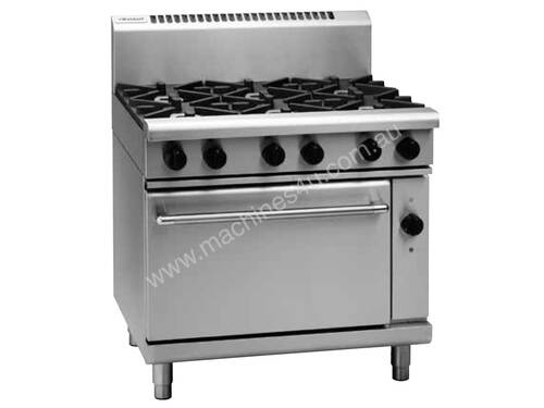 Waldorf 800 Series RNL8610GEC - 900mm Gas Range Electric Convection Oven Low Back Version