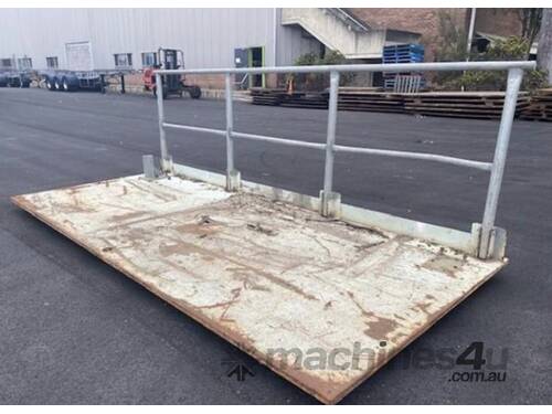Road Plate with Handrail 4mtr x 1.8mtr
