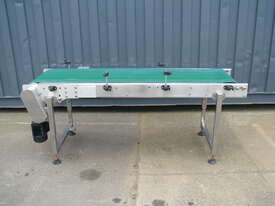 Stainless Motorised Belt Conveyor - 1.9m long - picture0' - Click to enlarge
