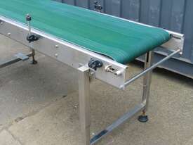 Stainless Motorised Belt Conveyor - 1.9m long - picture0' - Click to enlarge