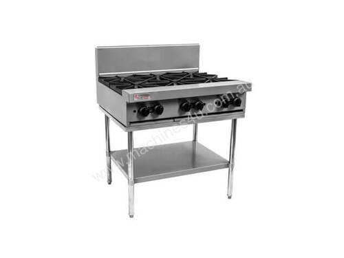 6 Open Top Burners with Stand and Shelf