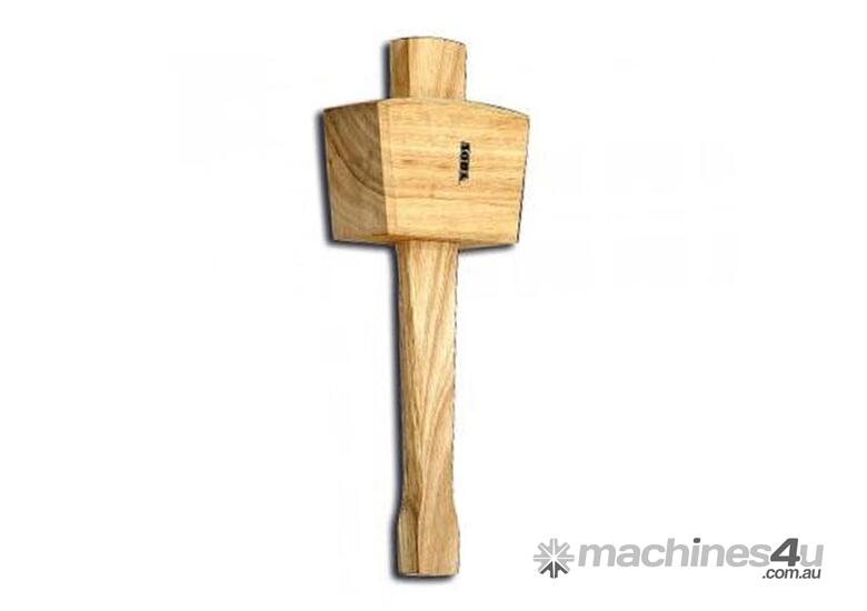 caption Carpenters Rectangular Wood Mallet 75mm (3
