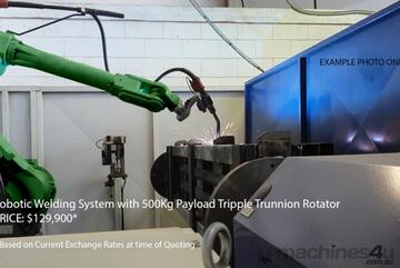 Robotic Welding System with 500Kg Payload Triple Trunnion Rotator