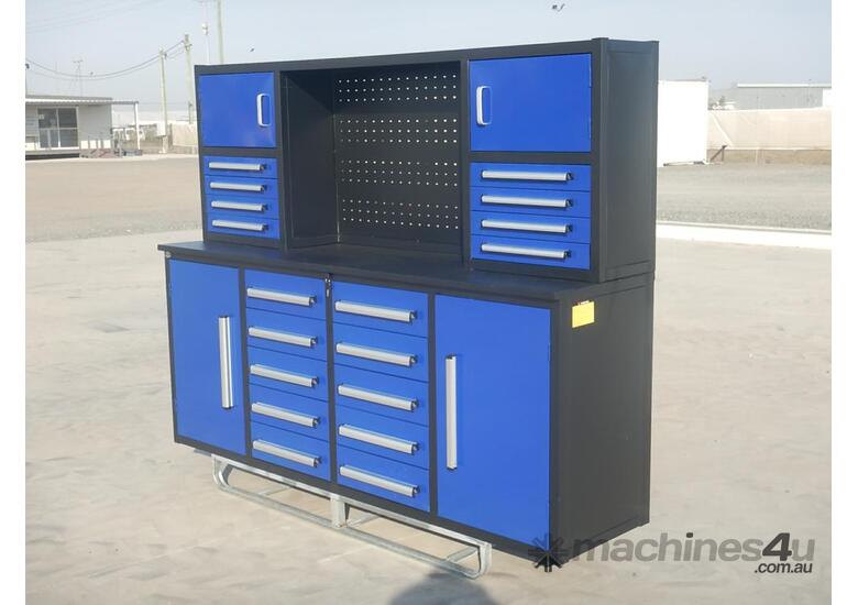 New suihe 2 1m Work Bench Tool 18 Drawers 4 Doors Work Benches