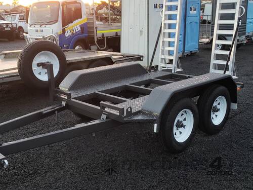 3 TONNE STEEL PLANT TRAILER WITH ALLOY RAMPS