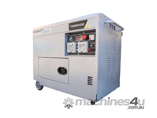 8KVA SILENT DIESEL GENERATOR KEY START SINGLE PHASE THORNADO TDS8000