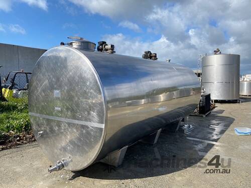 caption Food Grade Jacketed Tank 12000ltr - Stainless Steel