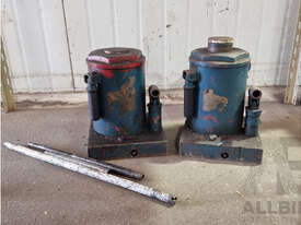 Heavy Duty Hydraulic Jacks - Quantity of 2 - picture0' - Click to enlarge