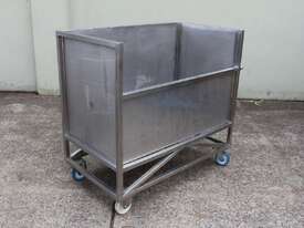 Stainless Steel Trolley Bin - picture1' - Click to enlarge