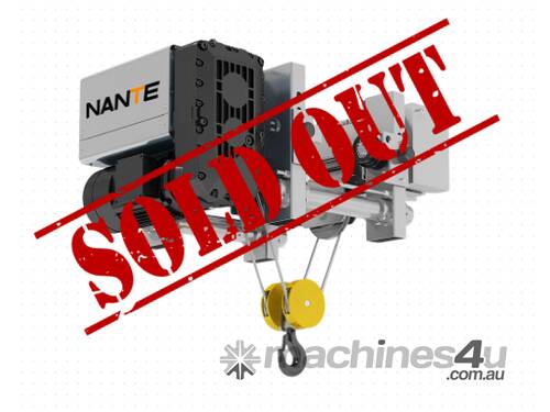 Nante NHA Series Wire Rope 20T Hoist & Trolley - Exclusive Distributor