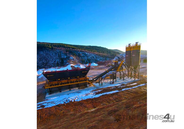 caption FABO Concrete Batching Plant