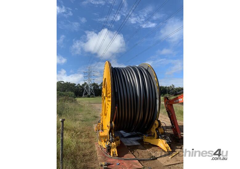 caption Hydraulic Cable Drum Spooler, Up to 40 Tonne, Built Tough & Designed to Last!