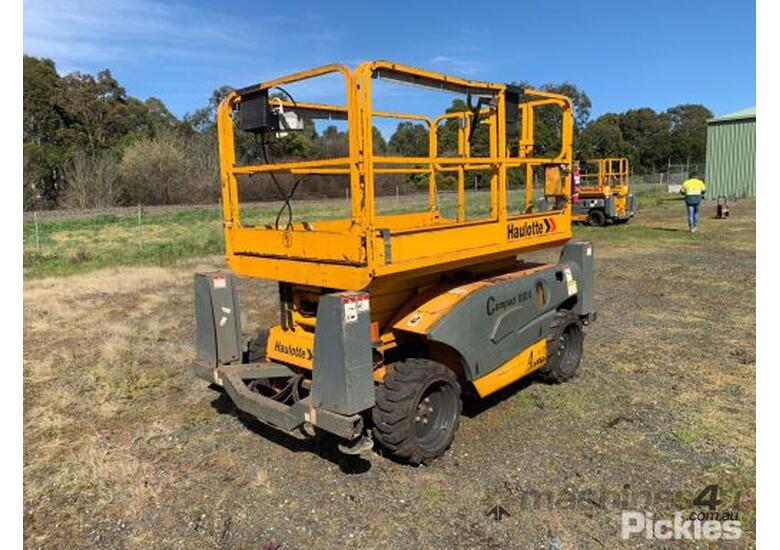 Used 2015 haulotte COMPACT 10DX Rough Terrain Scissor Lift in ...