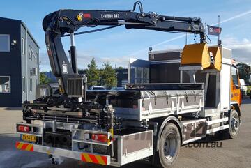 HIAB X082 Truck-Mounted Crane Lifting Capacity: 8.1 tm!