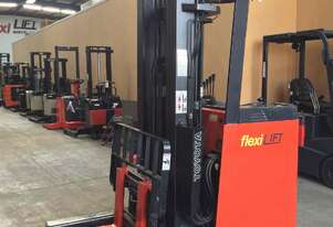 Refurbished Toyota 7FBR18 1.8 Ton Narrow Aisle Platter Stand On Reach Forklift