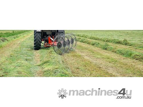 caption Farmtech OT 50 Five Wheel Hay Rake (1.6m-3.5m)