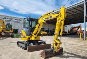 KOMATSU PC35MR-3 3.6T EXCAVATOR WITH A/C CAB, FULL CIVIL SPEC AND 950 HOURS
