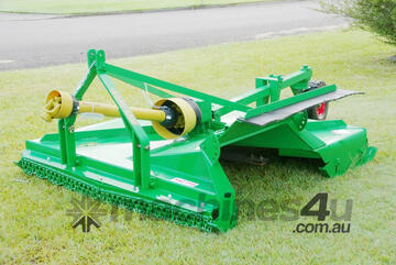 AgrifarmAHS180STS 1.8m Side Discharge Galvanised Slasher with Rear Wheels 45HP *AUSTRALIAN MADE*