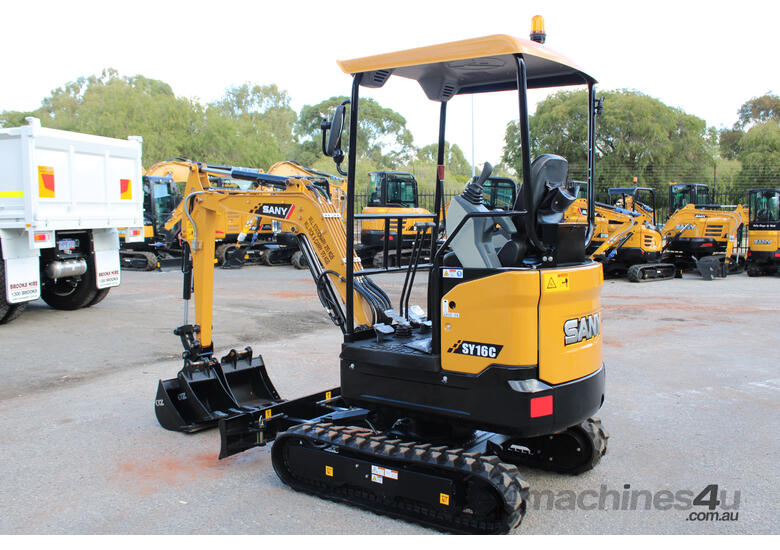 caption 2023 SANY SY16C Excavator | 450mm Pin Included | Demo Unit | SY001LCC68308