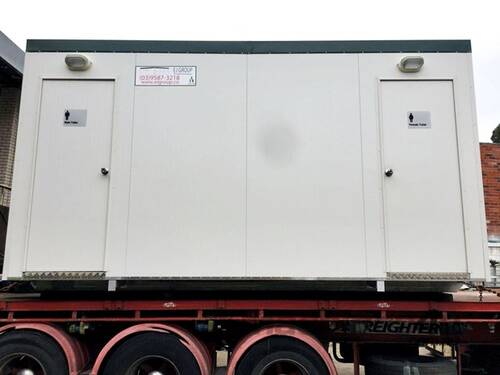 caption Auzbilt Portable Toilet Block: 4.8m x 3m, For Sale