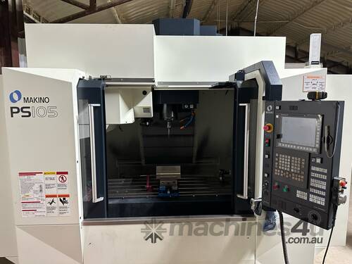 caption Makino PS105 Vertical Machining Center - Power, Accuracy, Speed