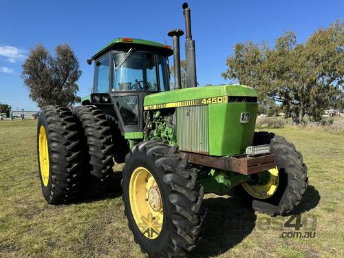 caption John Deere 4450 Tractor.