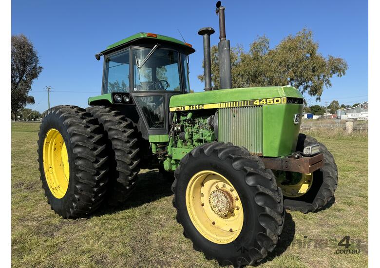caption John Deere 4450 Tractor.
