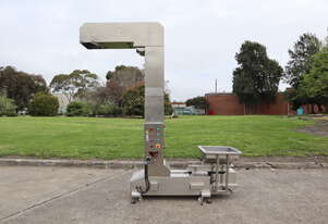 Stainless Steel Bucket Elevator Conveyor - 2.4m Discharge Height - Canpack