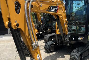 Sany 3.5T Excavator; A/C cabin, Tilt blade, 5 year 5000hr warranty