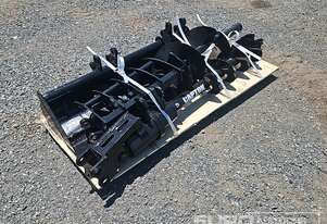 Unused 2024 Captok Selection of Mini Excavator Attachments, QTY (8of) , Rake, Ripper, Auger,12inch A