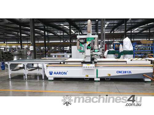 caption New AARON 2860*1260mm Auto Loading & Unloading 12 Linear tool changer woodworking CNC Machine 2812L