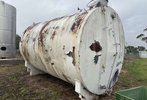 Tank Stainless Steel 3.1m DIA x 5m Long 3.7m overall height Insulated 35,000 ltr