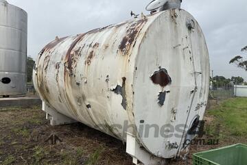 Tank Stainless Steel 3.1m DIA x 5m Long 3.7m overall height Insulated 35,000 ltr