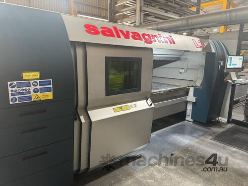 caption Salvagnini L3 Fibre Laser with 10 Tray Tower and Part Take Out Automation