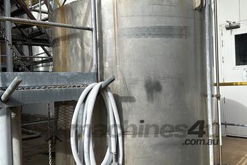 Stainless Steel Brine Mixing tank , 4.8KL with pumps and motors