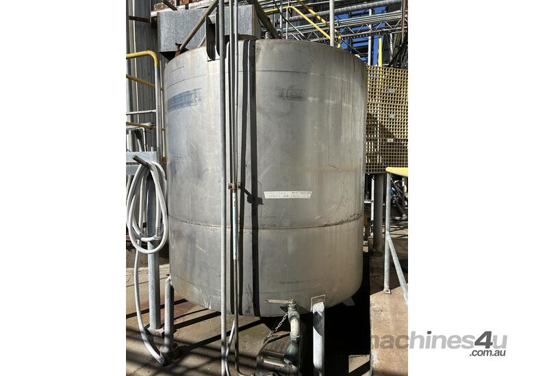 Stainless Steel Brine Mixing tank , 4.8KL with pumps and motors