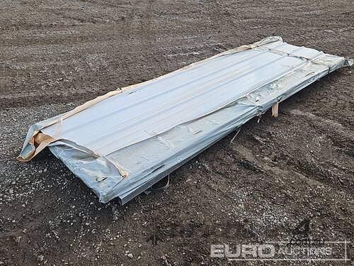 Unused Captok Structural Steel Qty (100 of) Sheets Galvalume Steel Siding Roofing 