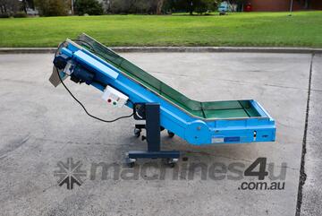 Motorised Elevator Incline Conveyor - 1m High - Shini CB-3