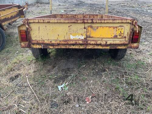 caption 1996 Austrailers Manufacturing 6X4 Single Axle Box Trailer
