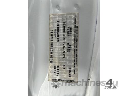 2016 Isuzu NPS   4x4 Crane Truck