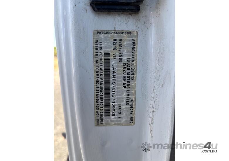 2016 Isuzu NPS   4x4 Crane Truck