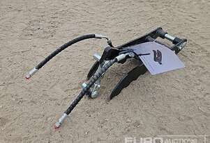 TPM Hydraulic Thumb 0.8-1.4T Mini Excavators,1 inch Pin Hole with Hydraulic Hoses