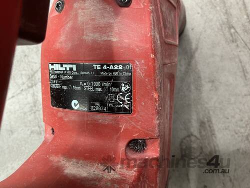 Hilti Cordless Rotary Hammer Drill With Battery & Charger