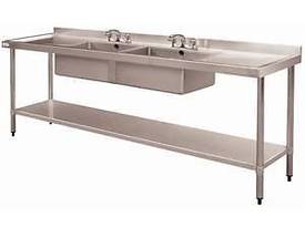 Stainless Steel Double Bowl Sink DN759 Vogue 240mm - picture0' - Click to enlarge
