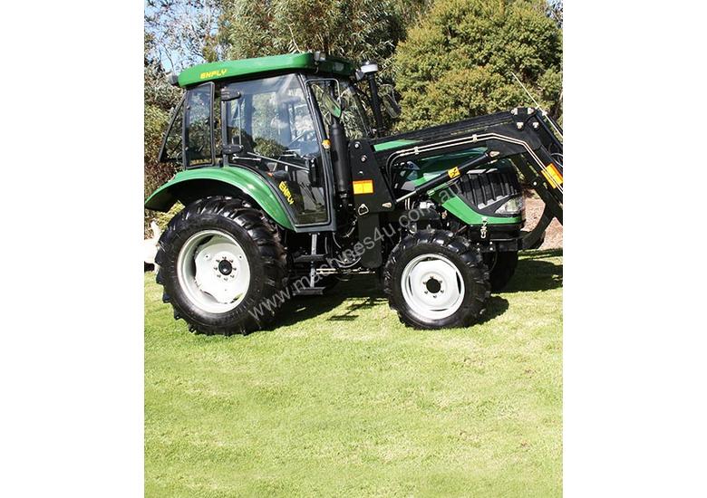 caption New Enfly 554 Tractor with Cabin & front end loader