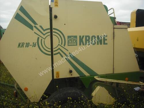 Krone KR10-16 Round Baler Hay/Forage Equip