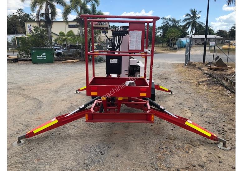 caption 2007 Nifty Lift 120TPE Trailer mounted cherry picker
