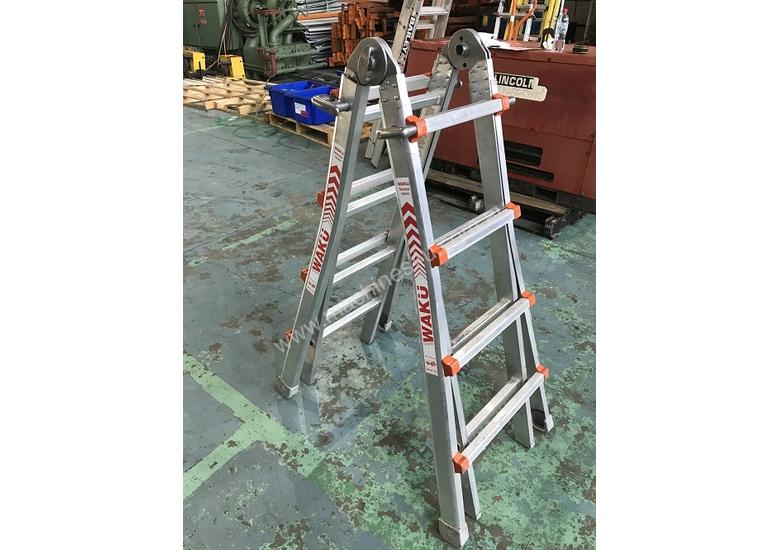 caption Waku Transformer Ladder Compact Telescopic Extension Double Sided Industrial 120kg