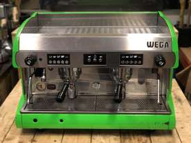 WEGA POLARIS 2 GROUP LIME GREEN ESPRESSO COFFEE MACHINE - picture0' - Click to enlarge