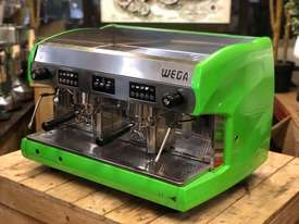 WEGA POLARIS 2 GROUP LIME GREEN ESPRESSO COFFEE MACHINE - picture1' - Click to enlarge